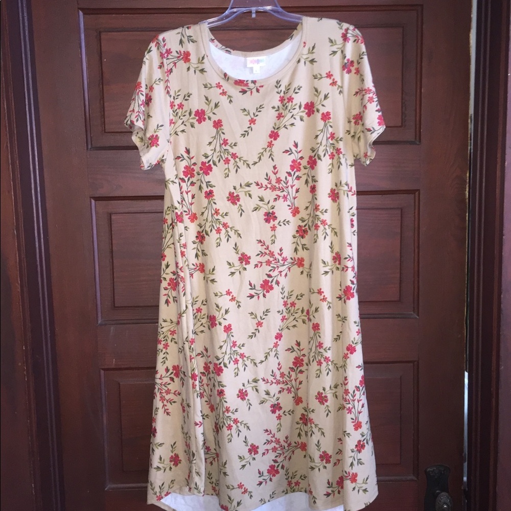 Beautiful red floral Suede Carly